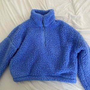 Hollister Blue Sherpa Sweater.